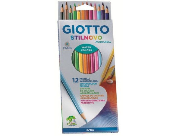 Colori Giotto Fila Astuccio 12 Stilnovo Acquerellabili 255700