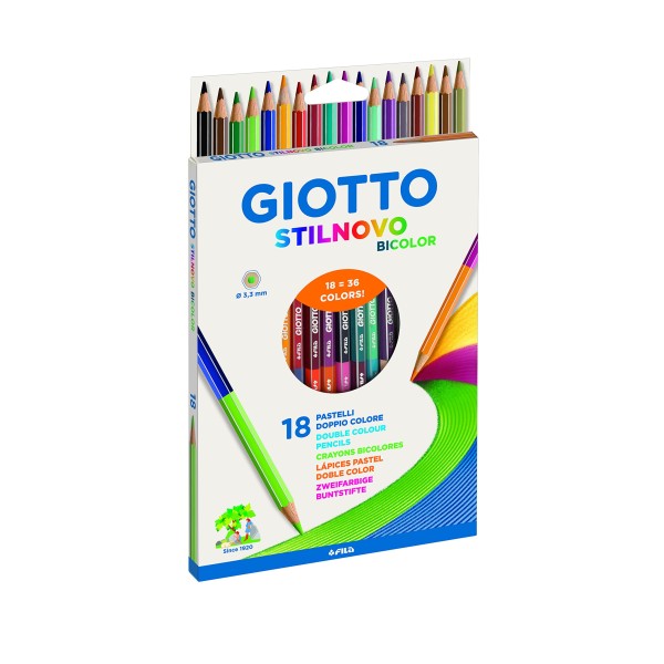 COLORI GIOTTO STILNOVO BICOLOR 18PZ