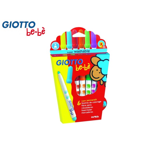COLORI SPIRITO GIOTTO PENNARELLI BEBE' DA 6
