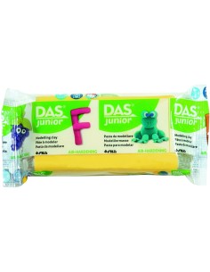 Das junior pasta modellabile giallo 100 grammi per bambini
