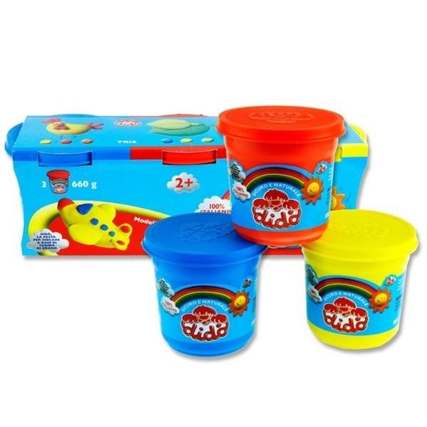 Didò 390460 - Tris Barattoli 220 g (azzurro-...