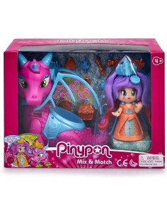 Pinypon - Mini Bambole Regina dei Draghi, 700015547