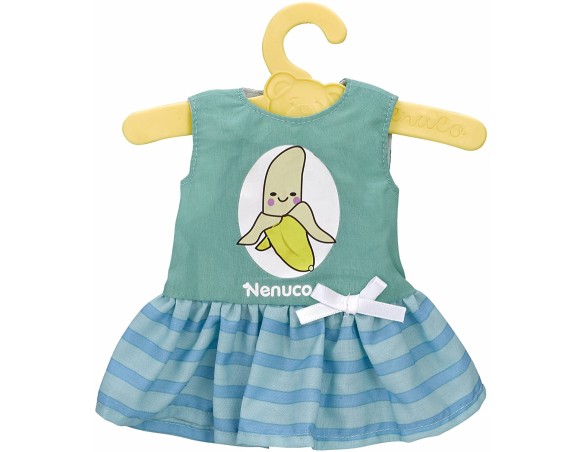 Nenuco Baby – Capo D' Abbigliamento vestito con gruccia, Ropita con Percha 35 cm Banana