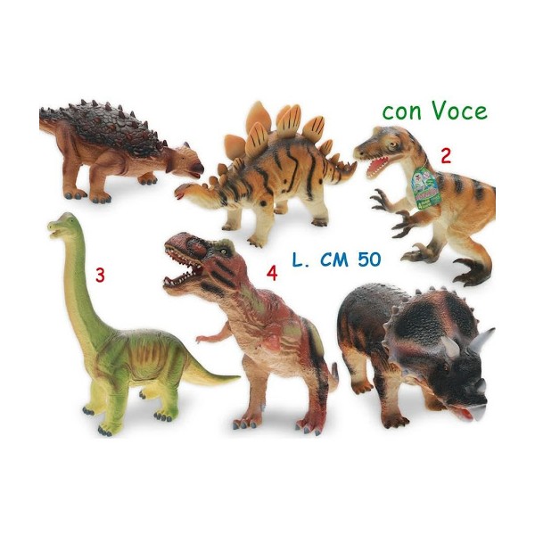 DINOSAURI SOFFICI CON SUONO CM 50 65088