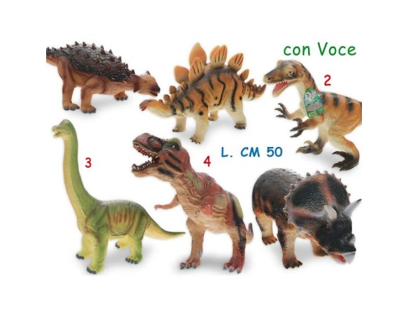 DINOSAURI SOFFICI CON SUONO CM 50 65088