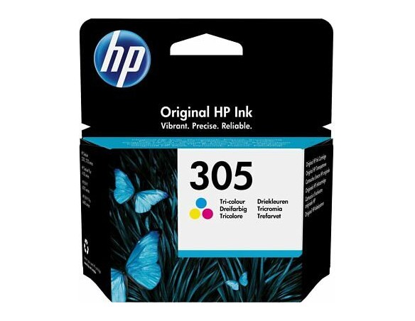 HP 305 colori tricolore 3YM61AE, cartuccia originale di inchiostro, compatibile con stampanti a getto d'inchiostro HP DeskJet s