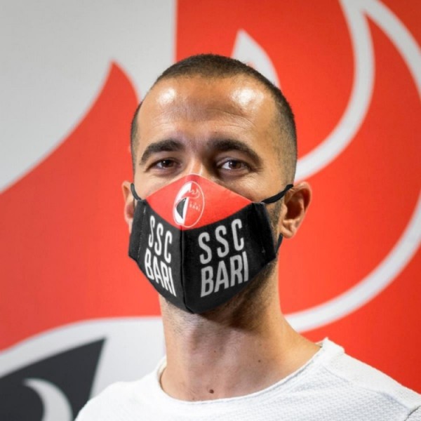 MASCHERINA ADULTO NERO SSC BARI UFFICIALE LAVABILE