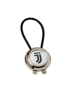 PORTACHIAVI A BOTTONE IN METALLO LOGO UFFICIALE JUVENTUS 2