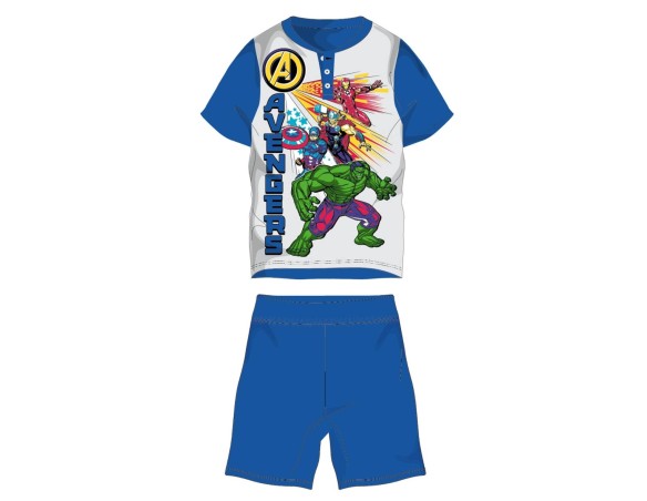 PIGIAMA IN COTONE CORTO AVENGERS MASCHIETTO BAMBINO 1394
