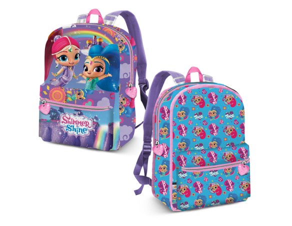 Zaino tempo Libero Zainetto Shimmer And Shine 20cm viola