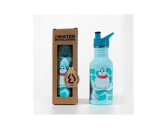 Borraccia acciaio alluminio 500ml Revolution Orso Polare