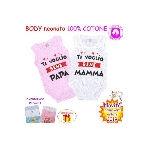 BODY TI VOGLIO BENE BODY BABY 100% COTONE 150-151
