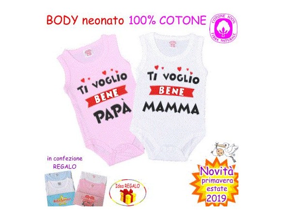 BODY TI VOGLIO BENE BODY BABY 100% COTONE 150-151