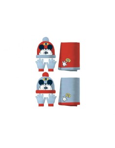 SET CAPPELLO + SCIARPA + GUANTI TOPOLINO MICKEY