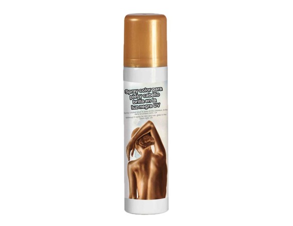 SPRAY CORPO e CAPELLI ORO GOLD EFFETTO PERLATO 100ML 17023