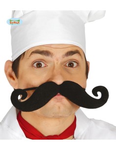 Baffi giganti con elastico per travestimento chef...