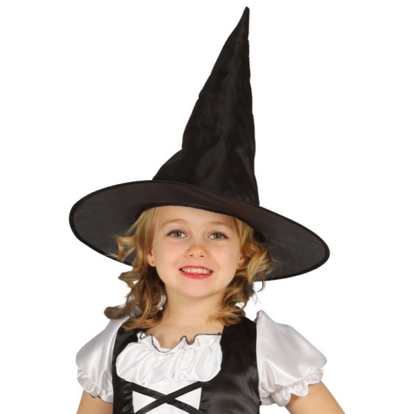 Halloween | CAPPELLO STREGA NERO BAMBINA...
