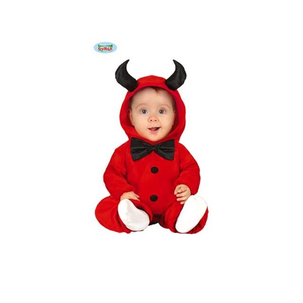 COSTUME BABY DIAVOLO VESTITO COMPLETO PER...