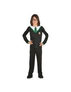 Costume Studente Apprendista Stregone Serpe Verde Harry...