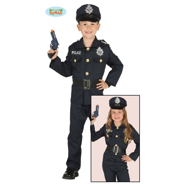 COSTUME VESTITO POLIZIOTTO POLIZIOTTA CARNEVALE...