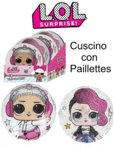CUSCINO LOL SURPRISE CON PAILETTES