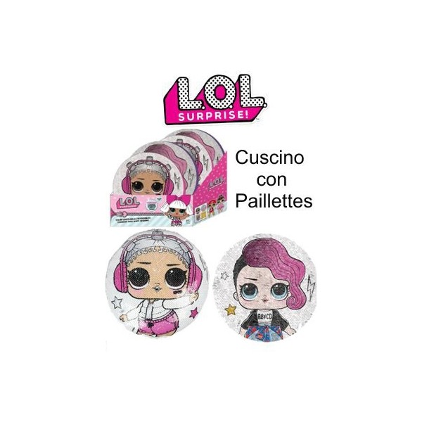 CUSCINO LOL SURPRISE CON PAILETTES
