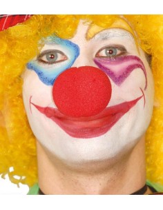 NASO CLOWN ROSSO IN GOMMAPIUMA 5CM 3983