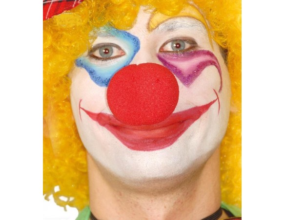 NASO CLOWN ROSSO IN GOMMAPIUMA 5CM 3983