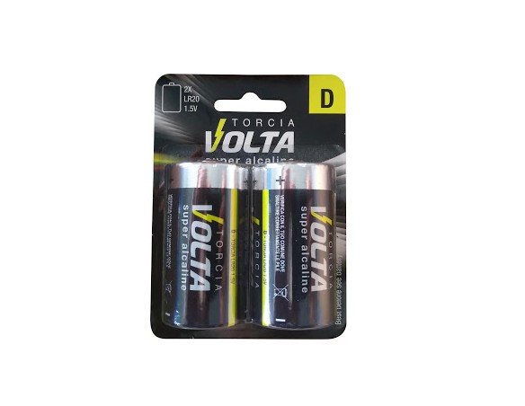 PILA SUPER ALCALINA VOLTA TORCIA D 2PZ