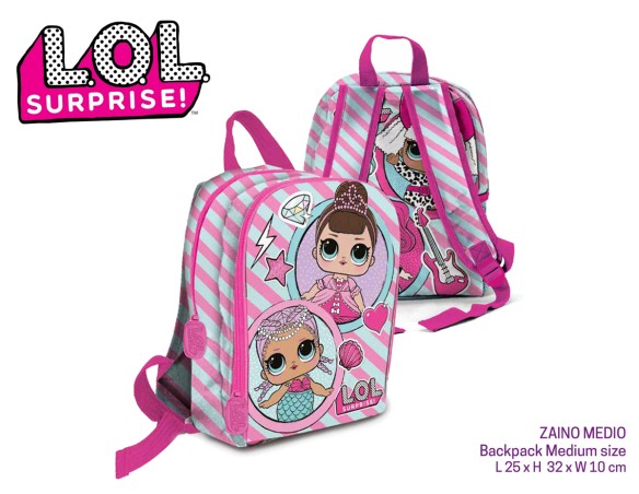 ZAINO ASILO TEMPO LIBERO BAMBINA FEMMINUCCIA MEDIO LOL SURPRISE B98545