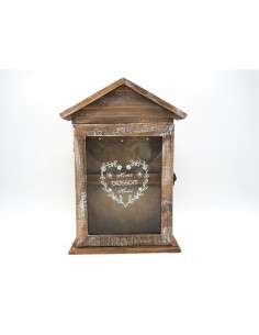 CASETTA IN LEGNO CON PORTACHIAVI 989432