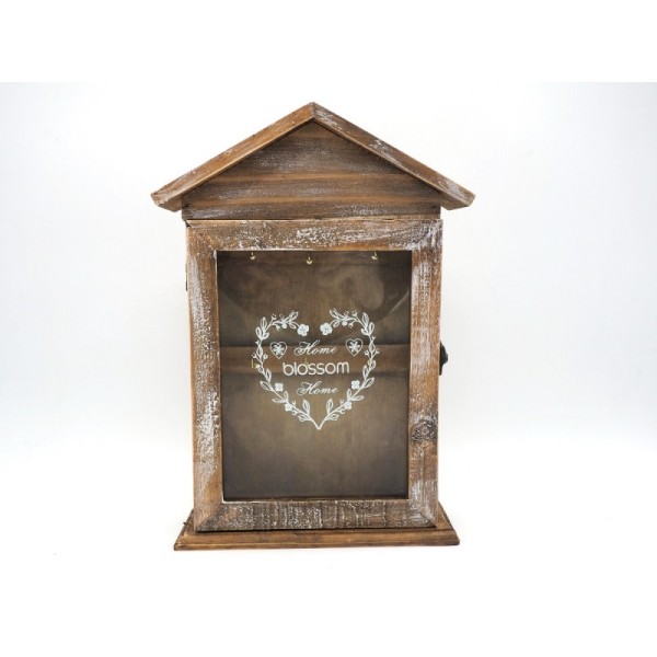 CASETTA IN LEGNO CON PORTACHIAVI 989432