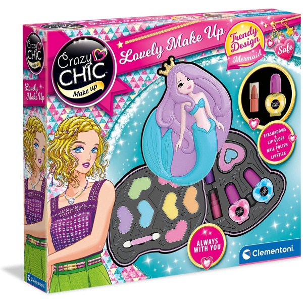Clementoni- Crazy Chic-Lovely Sirena, Trousse,...
