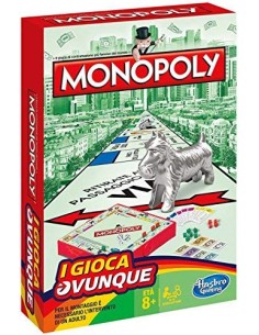 Monopoly Hasbro Gaming, Travel, Gioco in Scatola da viaggio
