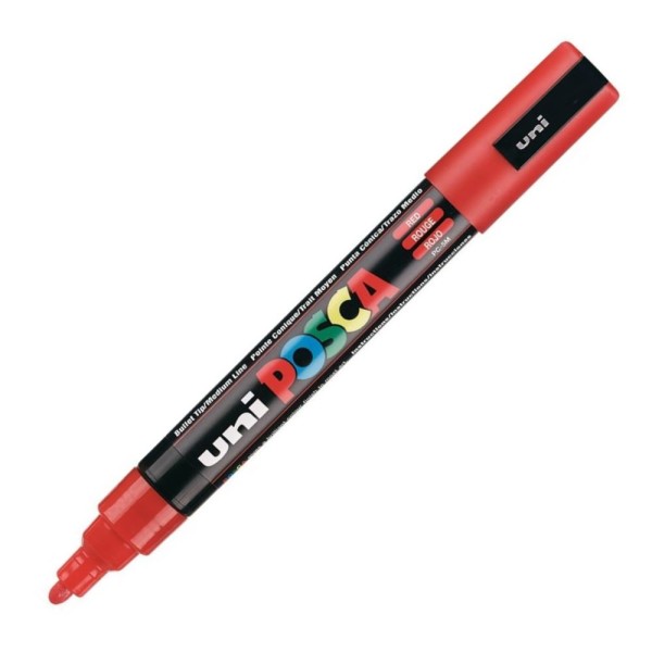 PENNARELLO UNI POSCA UNIPOSCA MM.2,5 PC5M ROSSO...