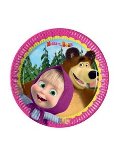PIATTI 20 CM MASHA E ORSO 8X 2