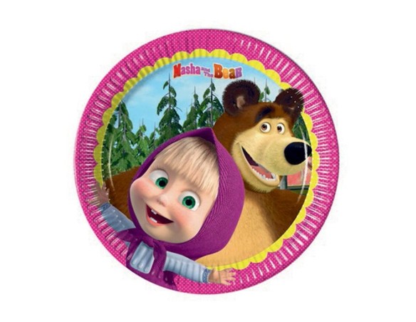PIATTI 20 CM MASHA E ORSO 8X