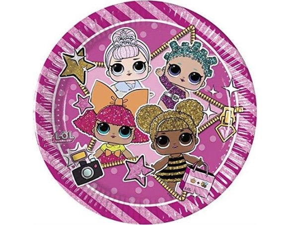 PIATTO LOL SURPRISE 20CM 8PZ 33701