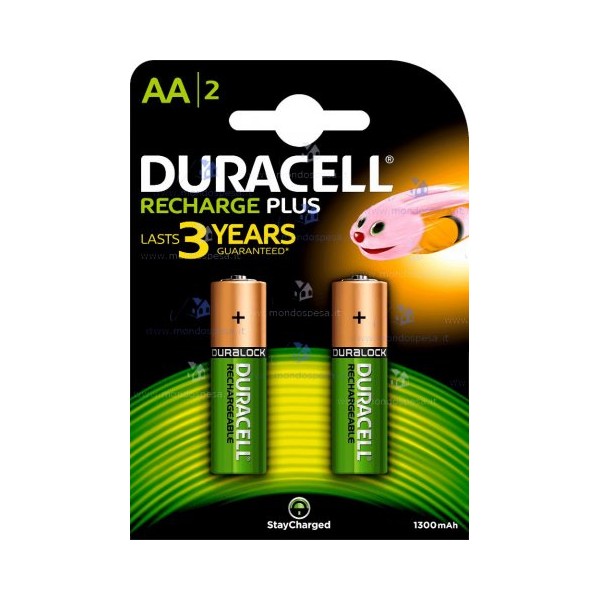 PILA STILO RICARICABILE DURACELL AA 1300 B2