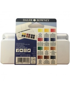 ACQUERELLI AQUAFINE 1/2 GODET SCATOLA 12 COLORI TRAVEL...