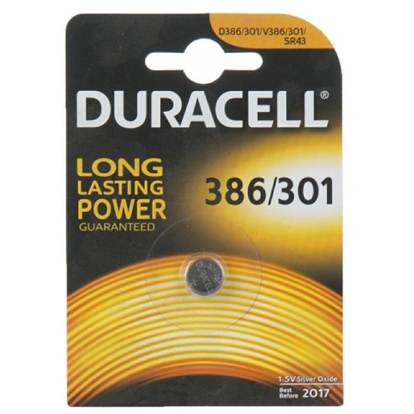 BATTERIA DURACELL 386 / 301 ( AG12, 186, 188,...