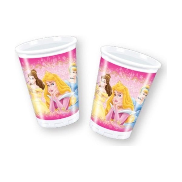 BICCHIERI PRINCESS PRINCIPESSE 8 PZ
