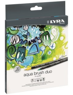 Pennarelli doppia punta Lyra Aqua Brush Duo. Confezione...