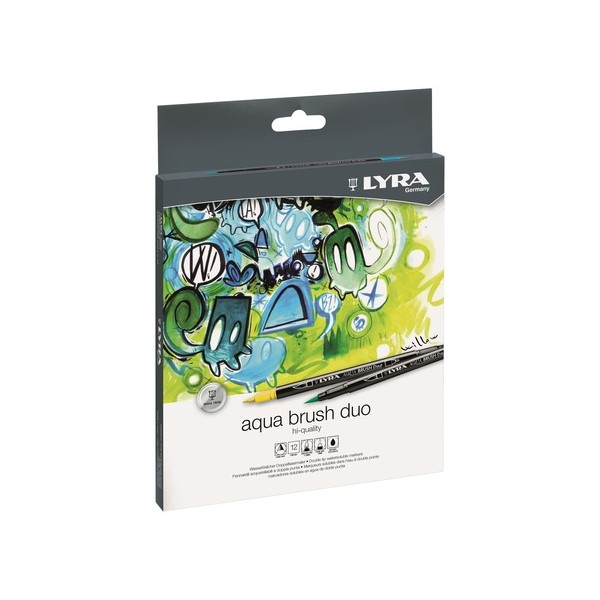 Pennarelli doppia punta Lyra Aqua Brush Duo....