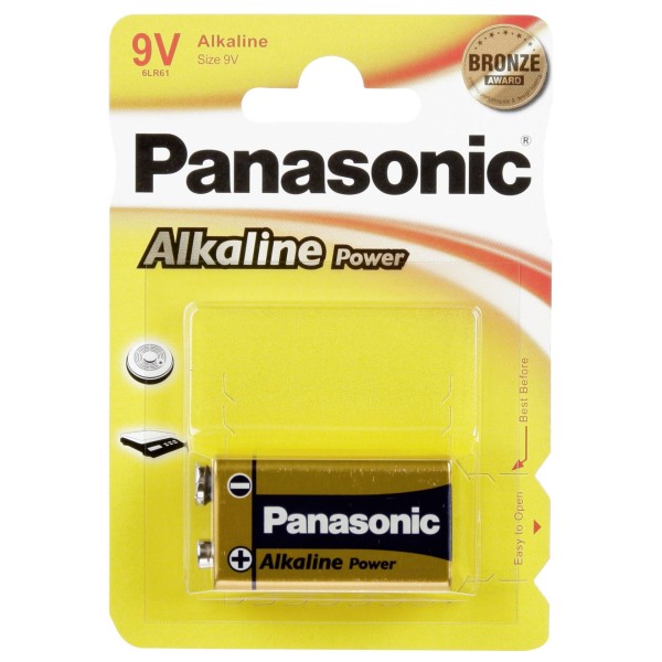PILA BATTERIA 9V ALCALINA PANASONIC