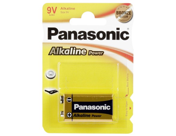 PILA BATTERIA 9V ALCALINA PANASONIC