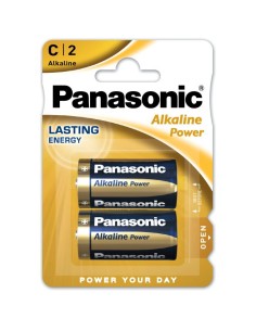 PILE PANASONIC MEZZA TORCIA ALCALINA C 2 PZ