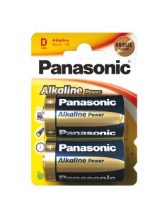 PILE PANASONIC TORCIA ALCALINA D 2 PZ