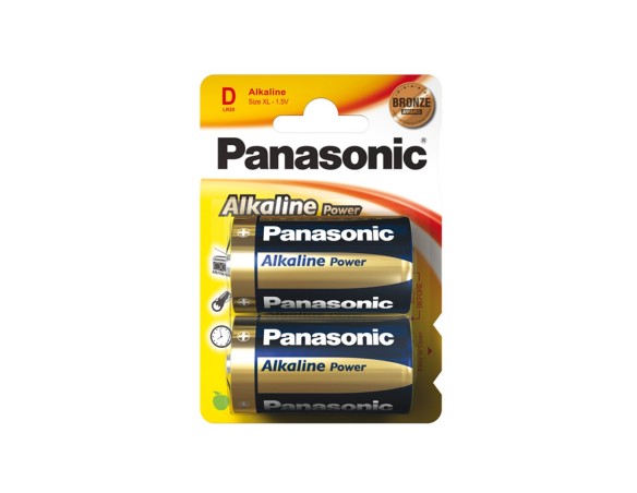PILE PANASONIC TORCIA ALCALINA D 2 PZ
