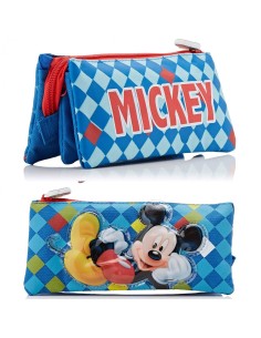 ASTUCCIO CON ZIP TOPOLINO MICKEY DISNEY ROSSO-AZZURRO